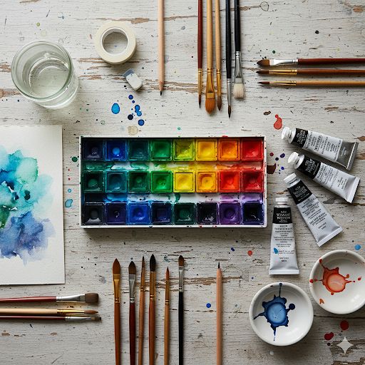 Teen Watercolor 13-17yrs</br>May 30th - Jun 13th